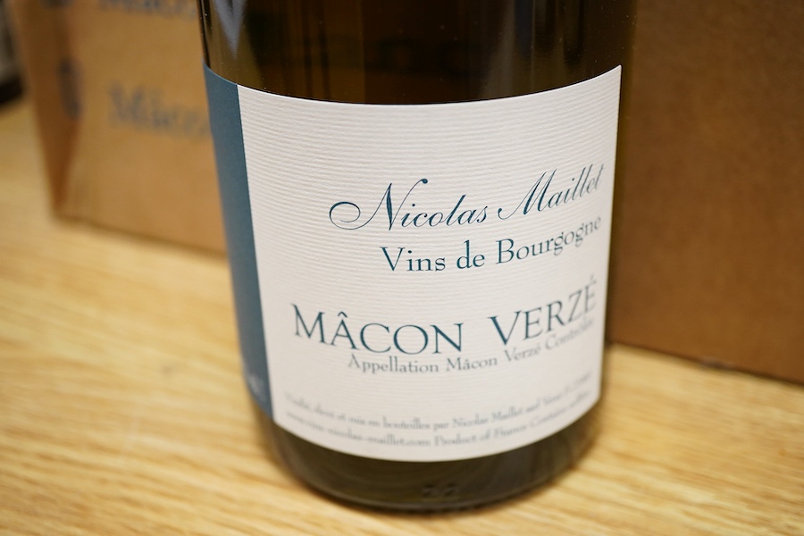 Macon Verze, Domaine Nicolas Maillet, 2017, box of twelve bottles